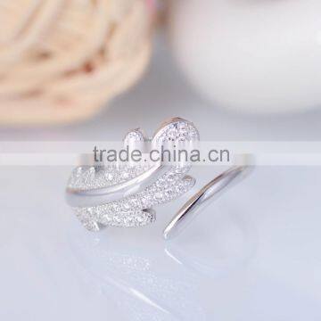 Wholesale 925 Sterling Silver Jewelry Cocktail Cock Tail Opened Knuckle Ring photo-4