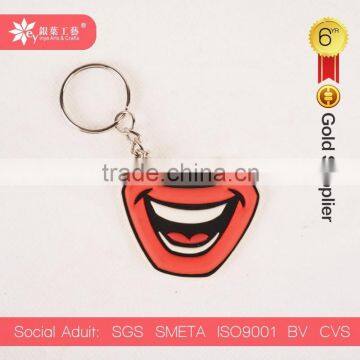 sexy lip soft pvc keychain pvc rubber key chain