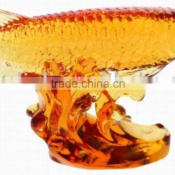 crystal goldren fish for promotion gift-- arowana dragon fish --BS115