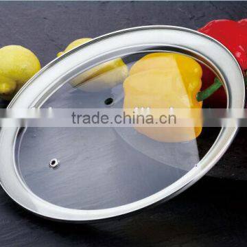 wide rim tempered glass lid