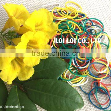 Fashion popular elastic small colorful loom rubber band