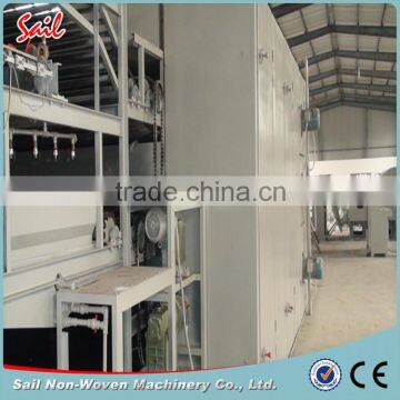 High quality service non - woven polyester fiber oven/spray bonding production line