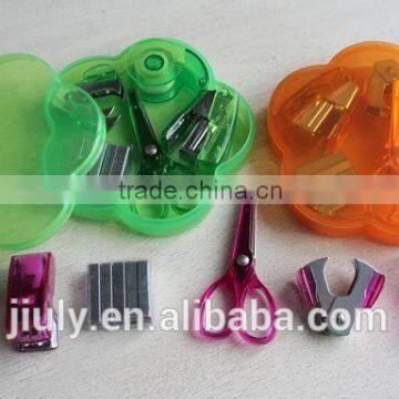 scissor tape and stapler set school stationery set