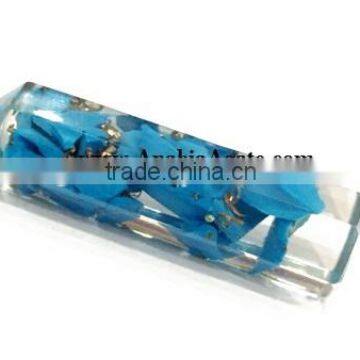 Turquoise Orgone Pencil Point : Agate Pencil Points From India