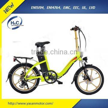 2016 20" Alloy Chinese folding ebike for sale, with beautiful price and good quality