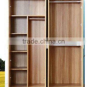 Wooden White Melamine 4 Doors Wardrobe for Bedroom