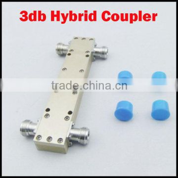 200W Gold-plated 3db Hybrid Coupler Microwave 350-1000MHz