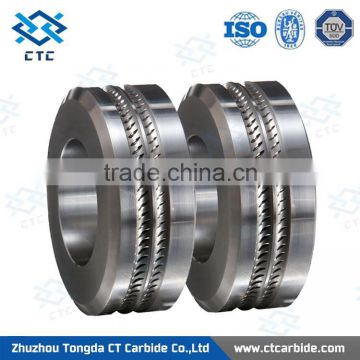 Plastic carbide roller use for cold rolling ribbed rollers made in China