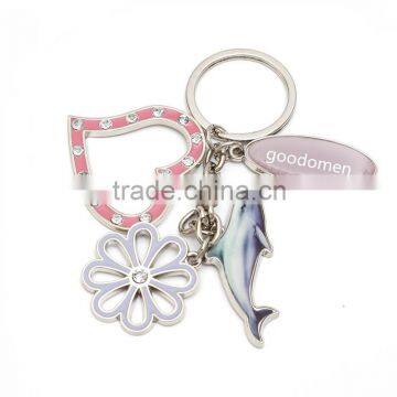 Fashion Zinc Alloy Letters Words Keychain With Rhinestone,metal Crystal Keychain,alloy Keyring,metal photo-2