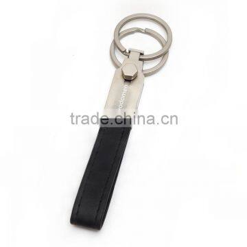 Cheap Wholesale Smooth Custom Rubber Leather Acrylic Metal Keyring photo-2