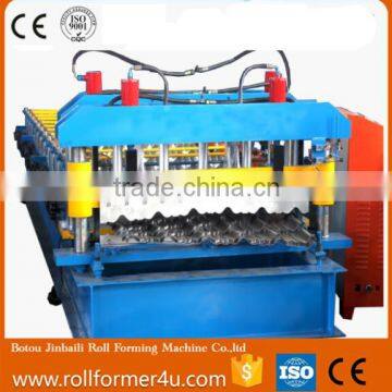 Building machine glazed tile aluminum steel roof tile roll forming machine glazed tile roll forming machine exported Nigeria