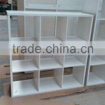 Cube Cabinet For Study Room Wooden Grid Bookcase