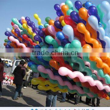 China Hot sale Screw Shaped Latex Balloon/Hot in India market