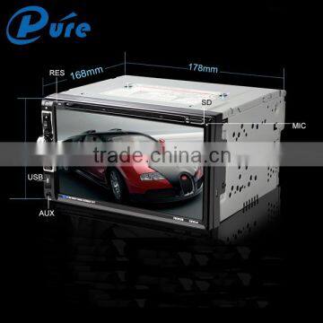 Double Din Car Stereo 6.95 inch Touch Screen Car Dvd Player With Bluetooth Car Audio Multimedia System