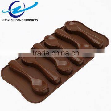 High Quality Spoon Shaped Silicone 3d Chocolate Mould photo-2