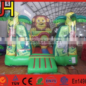 Inflatable zoo park bouncer house pvc bouncy castle/inflatable lion bouncer/inflatable animal bouncer