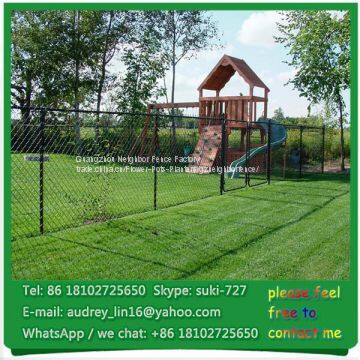 PVC coated chain wire mesh design safety galvanized palyground fence for kids