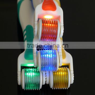 2013 new arrived led beauty roller dermaroller micro needles