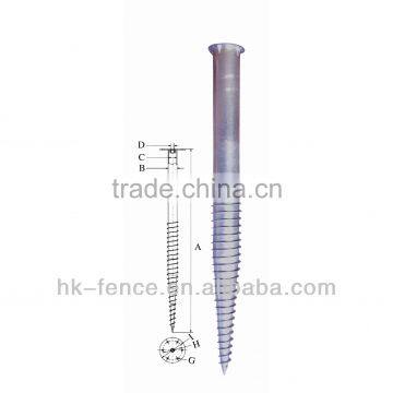 HOT DIPPED GALVANIZED GROUND SCREW