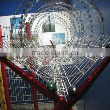 ISO9001 factory of military/prison grade barbed razor wire (standard)