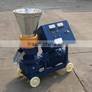 MKL225 reducer gear box roller moving flat die biomass machinery cotton stalk pelletizer