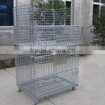 stackable steel wire cage container