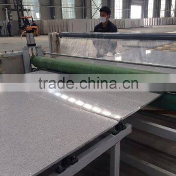 Large Stock Quartz Stone With Sparkling Mirror for Countertop, Cabinet, Window Sills photo-3