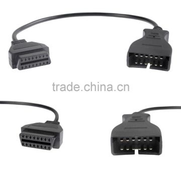 2015 Best Selling 12 Pin to 16 Pin Diagnostic Adapter Connector Cable for GM General Motors