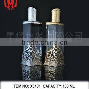 Gold and Silver Arabia Glass Bottles For Flower Essential Oil