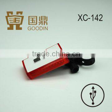 Micro USB Rechargeable of Bicycle Tail Light,300 Degree View Angle,3 Super Bright Red LED photo-2