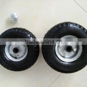 EL-651 Best Quality Trolley pu Foam Pneumatic Rubber Wheels 3.00-4 photo-2