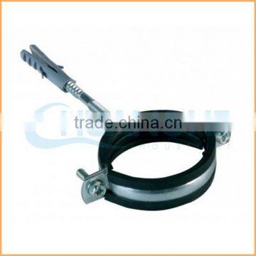 China manufacture best quality p type hose clips with rubber