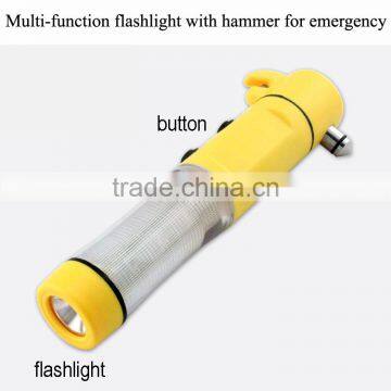 Car Emergency Hammer and Blade Emergency Light Life Hammer Car Escape Tool Auto Safety Hammer