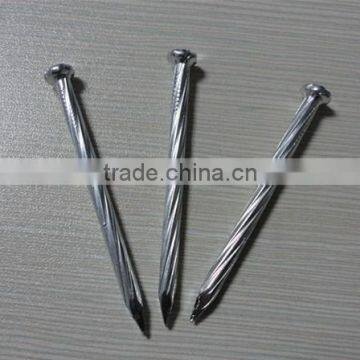 4 Inch Galvanized Steel Nail Grooved Shank Concrete Nail From China Facfory photo-2