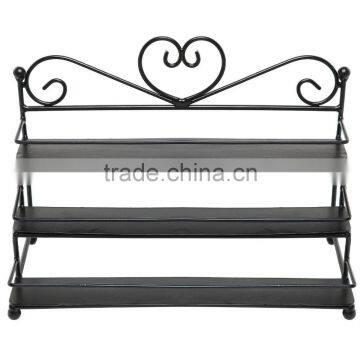 Queen Design Metal 3-tire Nail Polish Display Rack photo-2