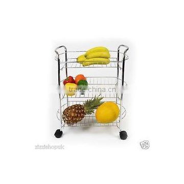 Supermarket vegetable trolley with wheel