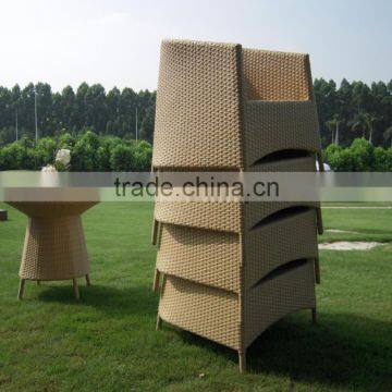 New PE Rattan Outdoor Furniture Garden Cafe Table Set photo-5