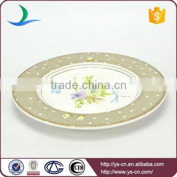 Flower Design Dolomite Ceramic Coaster For Home Decoration photo-2