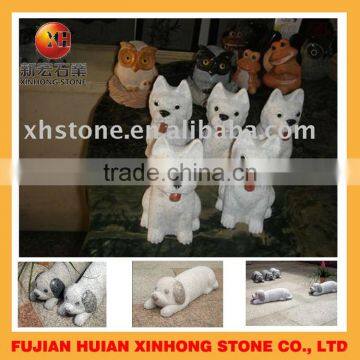 Hand Carved Life Size Animal Carving Foo Dog Sculpture photo-3