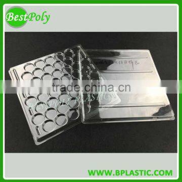 2017 clear PVC,PET clamshell thermoformed blister tray