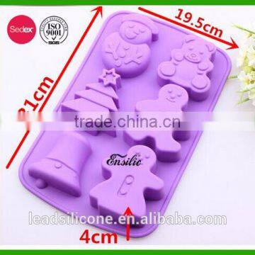 Christmas Gift Silicon Chocolate Cake Candy Mould photo-3