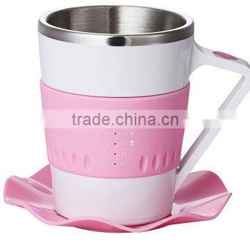 2015 NEW Arrival Temperature Sensor Led Display Stainless Steel Smart Coffee Mug photo-2