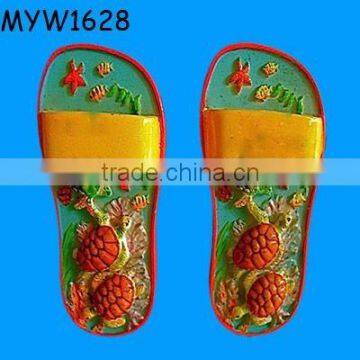 resin Sandals polyresin shoes advertising fridge magnet