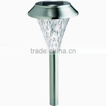 6PK Stainless Steel Solar Pathway Light LED Outdoor Landscape Lawn Lamp
