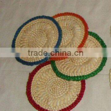 2 color round maize mat