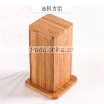 Natural Bamboo Color Tableware Antique Toothpick Holder photo-2