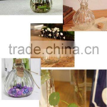 Wholesale Colored Pumpkin Shape Glass Vase With Cork photo-5