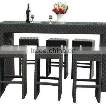 Bar table and chairs