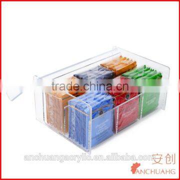 Acrylic Tea Bag Holder 6 Compact Tea Bag Organizer photo-3