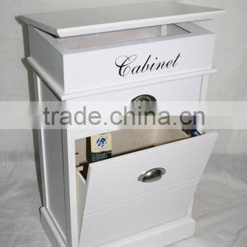 shabby chic wooden shoe cabinet storage unit